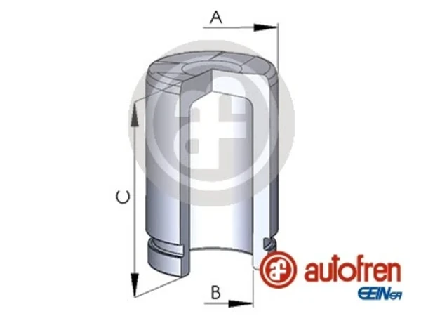 Émbolo, pinza del freno delantera Volkswagen Crafter 30-50 (2F, 2FC, 2FF, 2FG,2FL, 2FM)