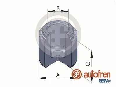 Émbolo de la pinza de freno delantera D025118 Autofren