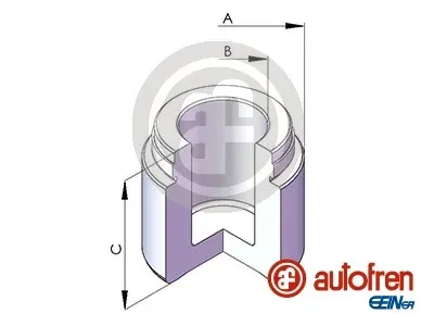 Émbolo de la pinza de freno delantera D02537 Autofren