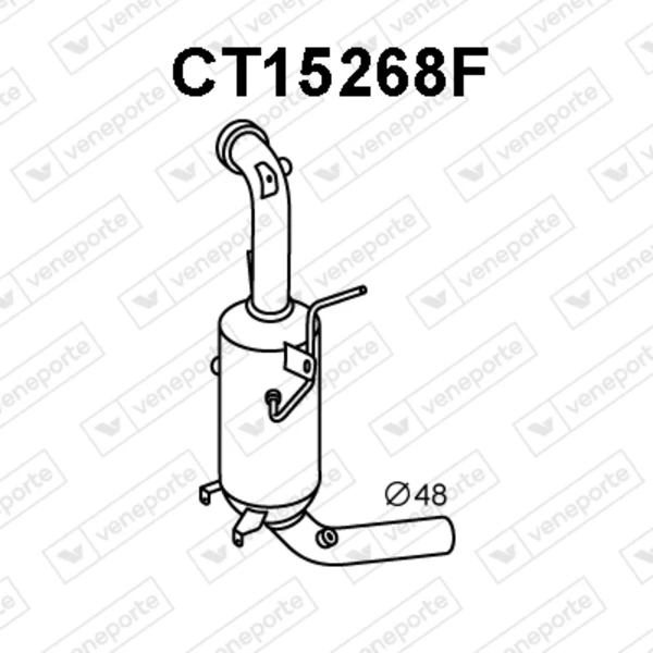 CT15268F Veneporte filtro hollín/partículas, sistema escape