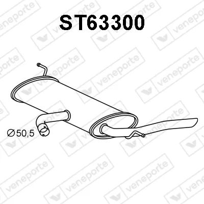 Silenciador trasero ST63300 Veneporte