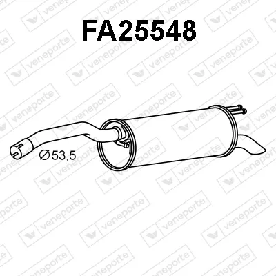 Silenciador trasero FA25548 Veneporte