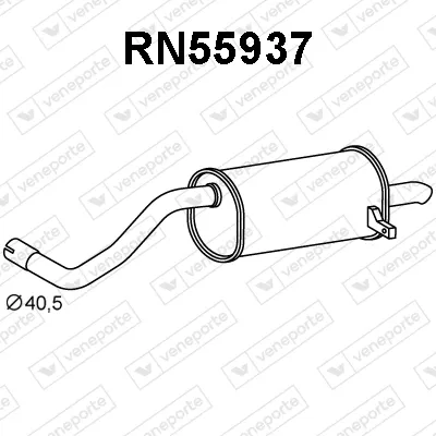 Silenciador trasero RN55937 Veneporte
