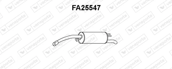 Silenciador trasero FA25547 Veneporte