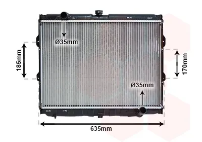 Radiador HR171404 Mitsubishi