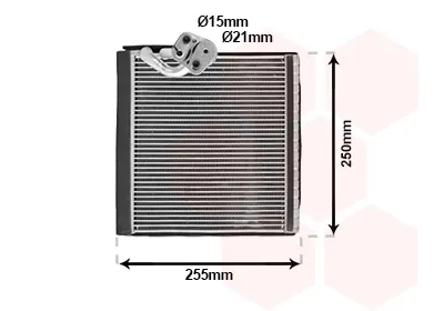 Evaporador de aire acondicionado 4301V704 VAN Wezel
