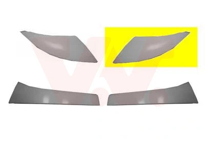 Moldura de faro izquierdo VAN WEZEL 1651517
