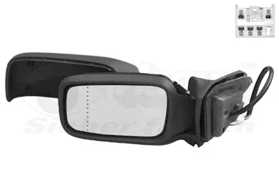 Espejo de retrovisor izquierdo 5940807 VAN Wezel