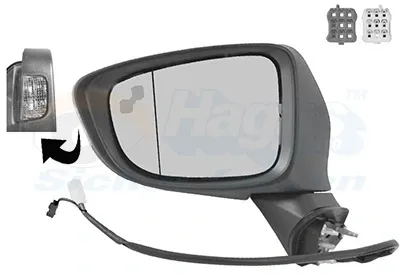 Espejo de retrovisor izquierdo 2766827 VAN Wezel
