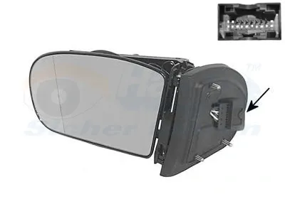 Espejo de retrovisor izquierdo 3032853 VAN Wezel