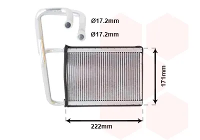 Radiador calefacción 83006076 VAN Wezel