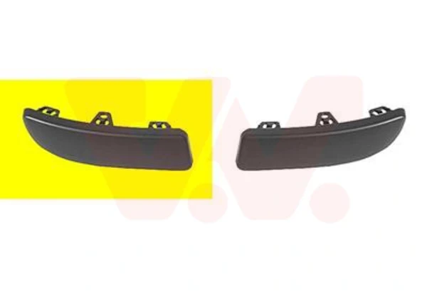 Listón embellecedor/protector, parachoque delantero izquierdo Renault Modus (JP0)