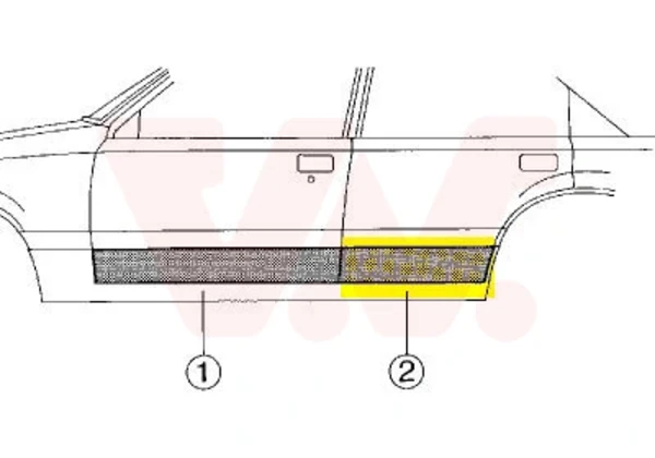 Puerta trasera derecha Fiat Uno (146A)