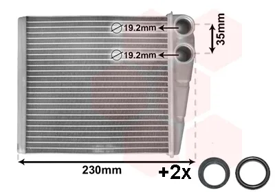 Radiador calefacción 58006229 VAN Wezel