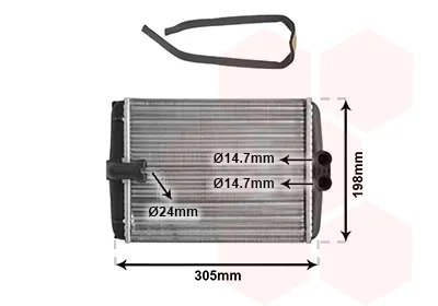 Radiador calefacción 30006250 VAN Wezel
