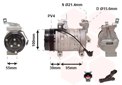 Compresor de aire acondicionado 5100K085 VAN Wezel