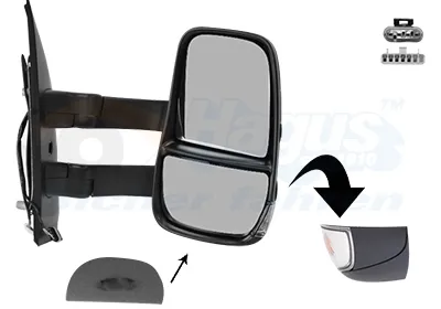 Espejo de retrovisor derecho 5802029798 VAG