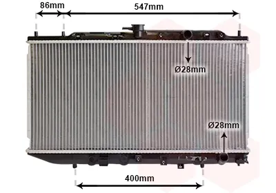 Radiador 25002047 VAN Wezel