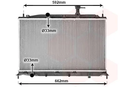 Radiador 82002188 VAN Wezel