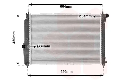 Radiador 81002067 VAN Wezel