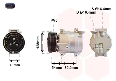 Compresor de aire acondicionado 8100K071 VAN Wezel
