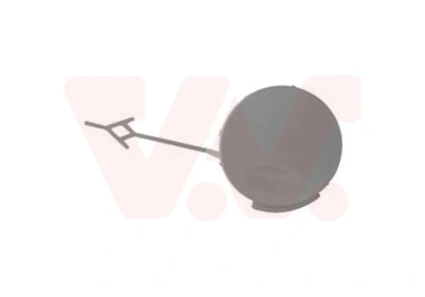 3850587 VAN Wezel cobertura de parachoques, enganche de remolque, delantera