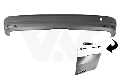 Parachoques trasero 5854542 VAN Wezel
