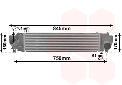 Intercooler 06014702 VAN Wezel