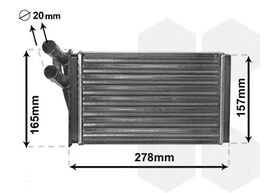 Radiador calefacción 03006097 VAN Wezel
