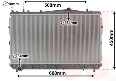 Radiador 81002073 VAN Wezel