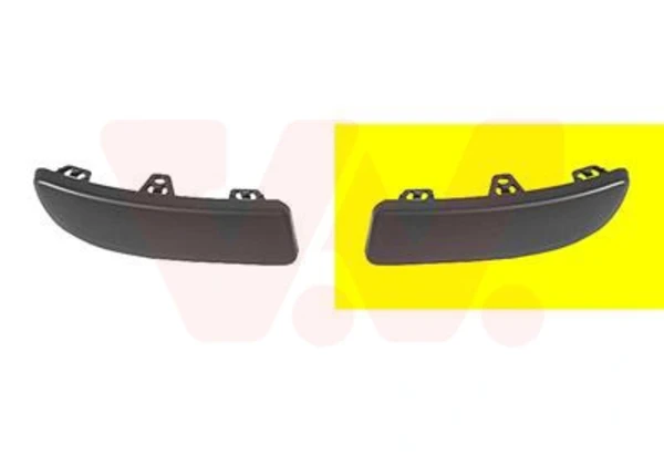 Listón embellecedor/protector, parachoques delantero derecho Renault Modus (JP0)