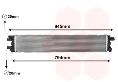 Radiador, refrigeración del motor adicional Audi A7 4GA, 4GF