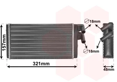 Radiador calefacción 03006052 VAN Wezel
