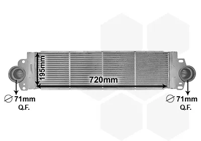 Intercooler 58004233 VAN Wezel