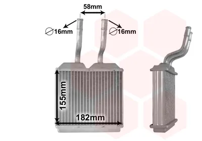 Radiador calefacción 37006197 VAN Wezel