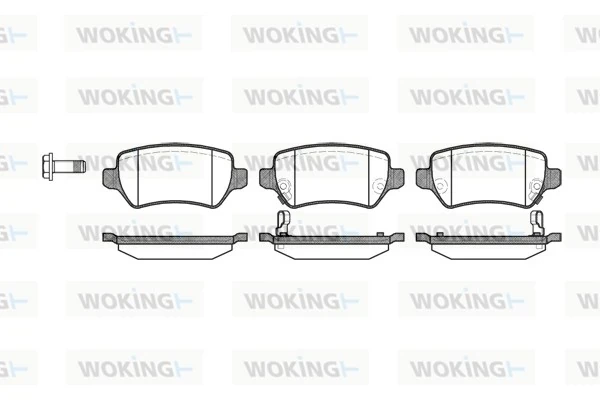 P8573.02 Woking pastillas de freno traseras