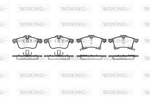 P11363.02 Woking pastillas de freno delanteras