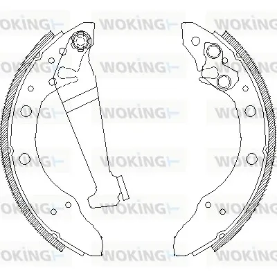 Zapatas de freno Z404601 Woking
