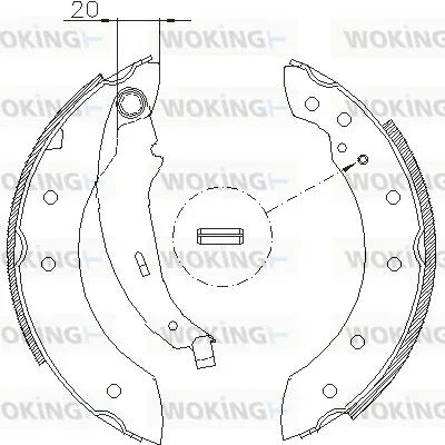 Zapatas de freno Z419901 Woking