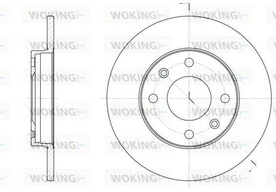 Disco de freno D613000 Woking