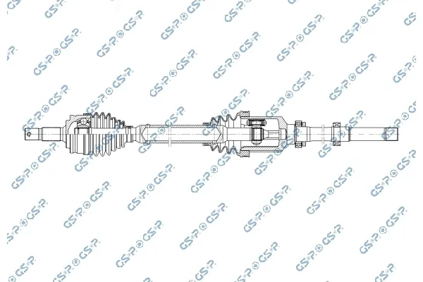 Semieje delantero derecho 1666449580 Peugeot/Citroen