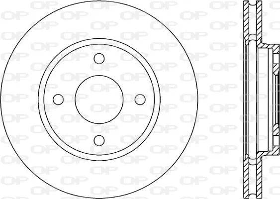 Disco de freno BDA118420 Open Parts