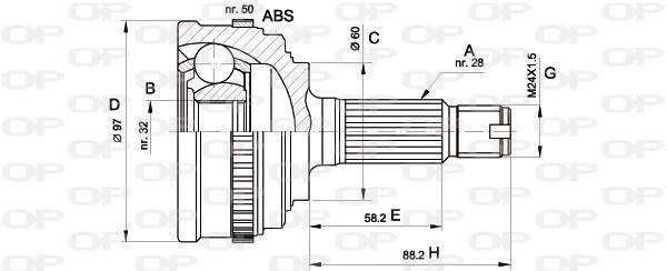 CVJ513010 Open Parts