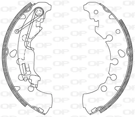 Zapatas de freno BSA208500 Open Parts