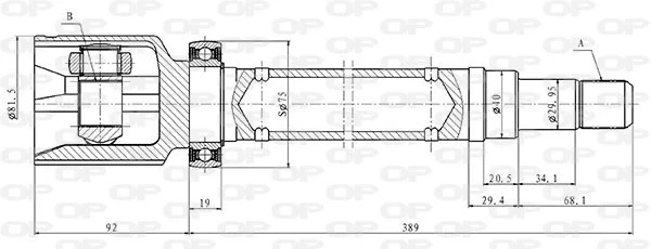 CVJ586220 Open Parts
