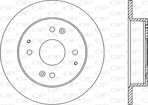 BDA1214.10 Open Parts disco de freno trasero
