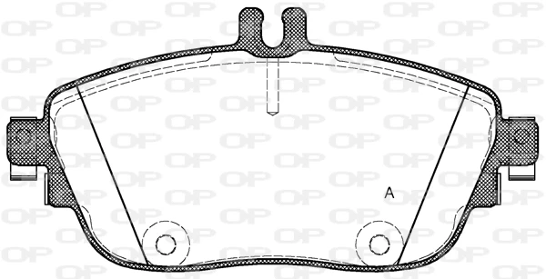 BPA1485.08 Open Parts Pastillas de freno delanteras