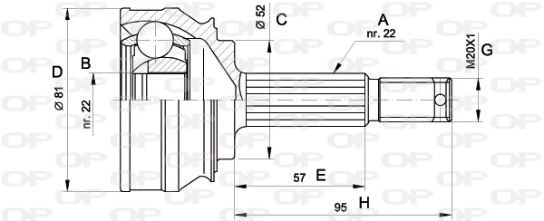 CVJ500610 Open Parts