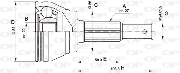 CVJ516410 Open Parts