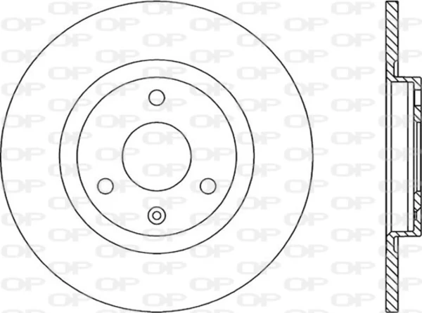 Freno de disco delantero BDR110810 Open Parts